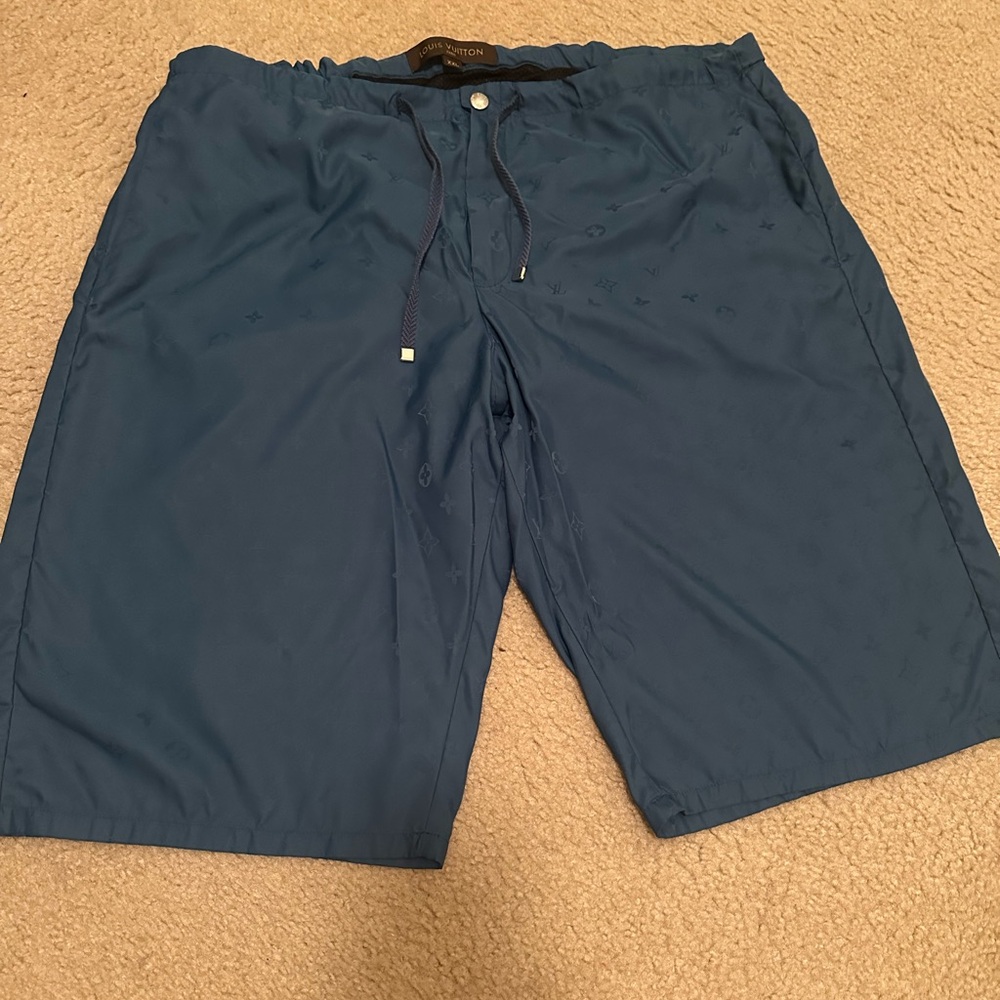 Louis Vuitton Blue Board Shorts Relaxed Fit Swimwear
